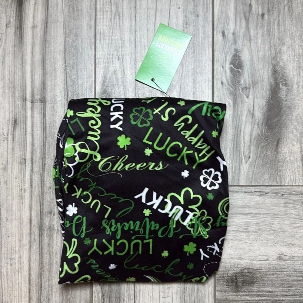Celebrate Together Women's Black Lucky St. Patrick's Day Shift Dress Size XS NWT